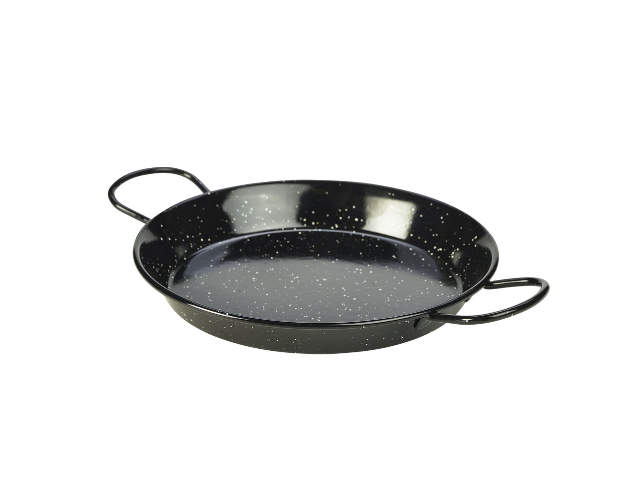 Black Enamel Paella Pan 26cm 6 Pack