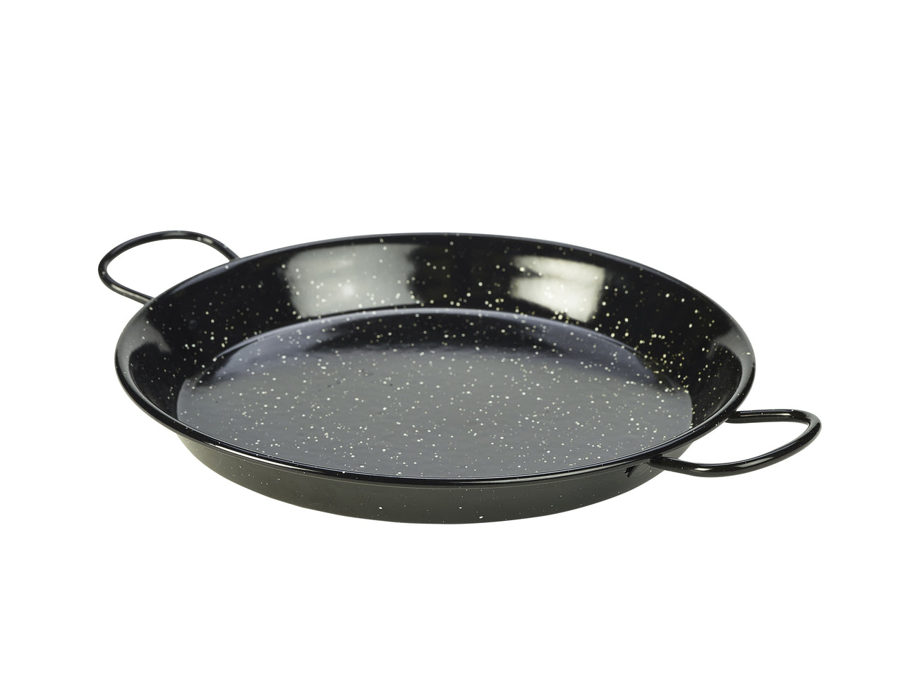 Black Enamel Paella Pan 30cm 6 Pack