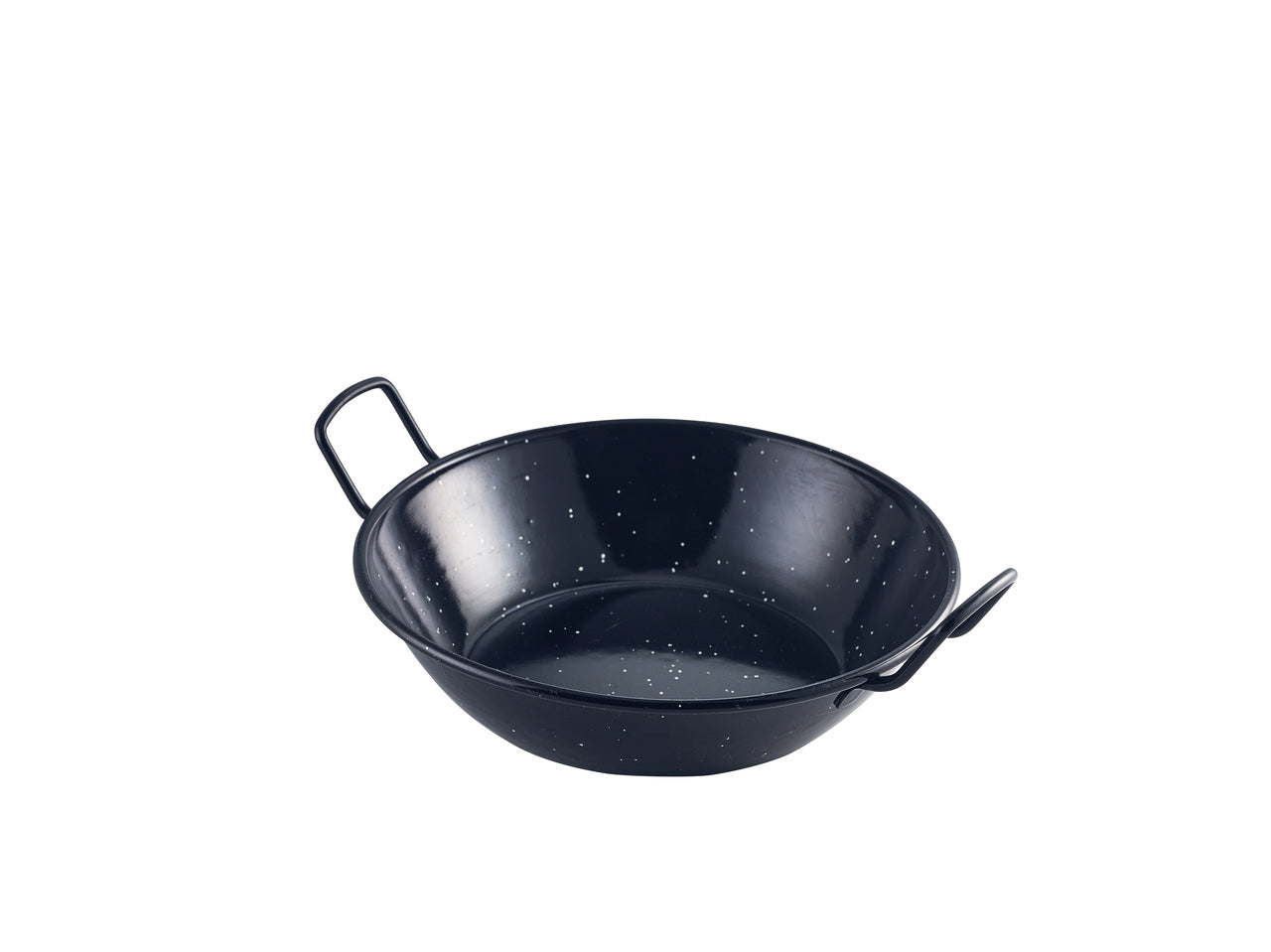 Black Enamel Dish 22cm 6 Pack