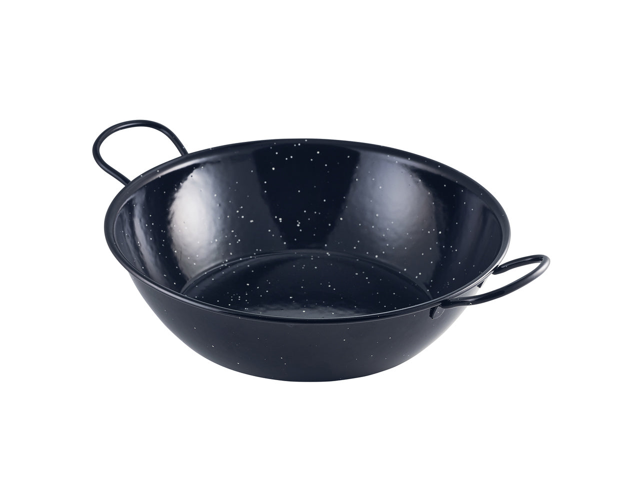 Black Enamel Dish 30cm 6 Pack