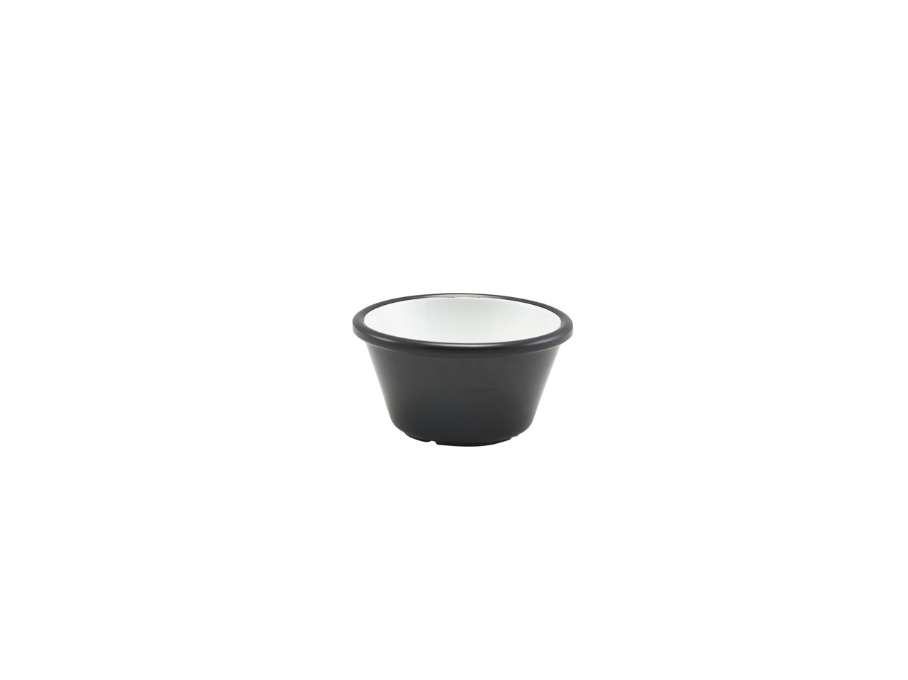 Two Tone Melamine Ramekin Black And White 59ml/2oz 24 Pack