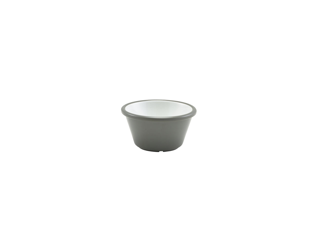 Two Tone Melamine Ramekin Grey And White 59ml/2oz 24 Pack