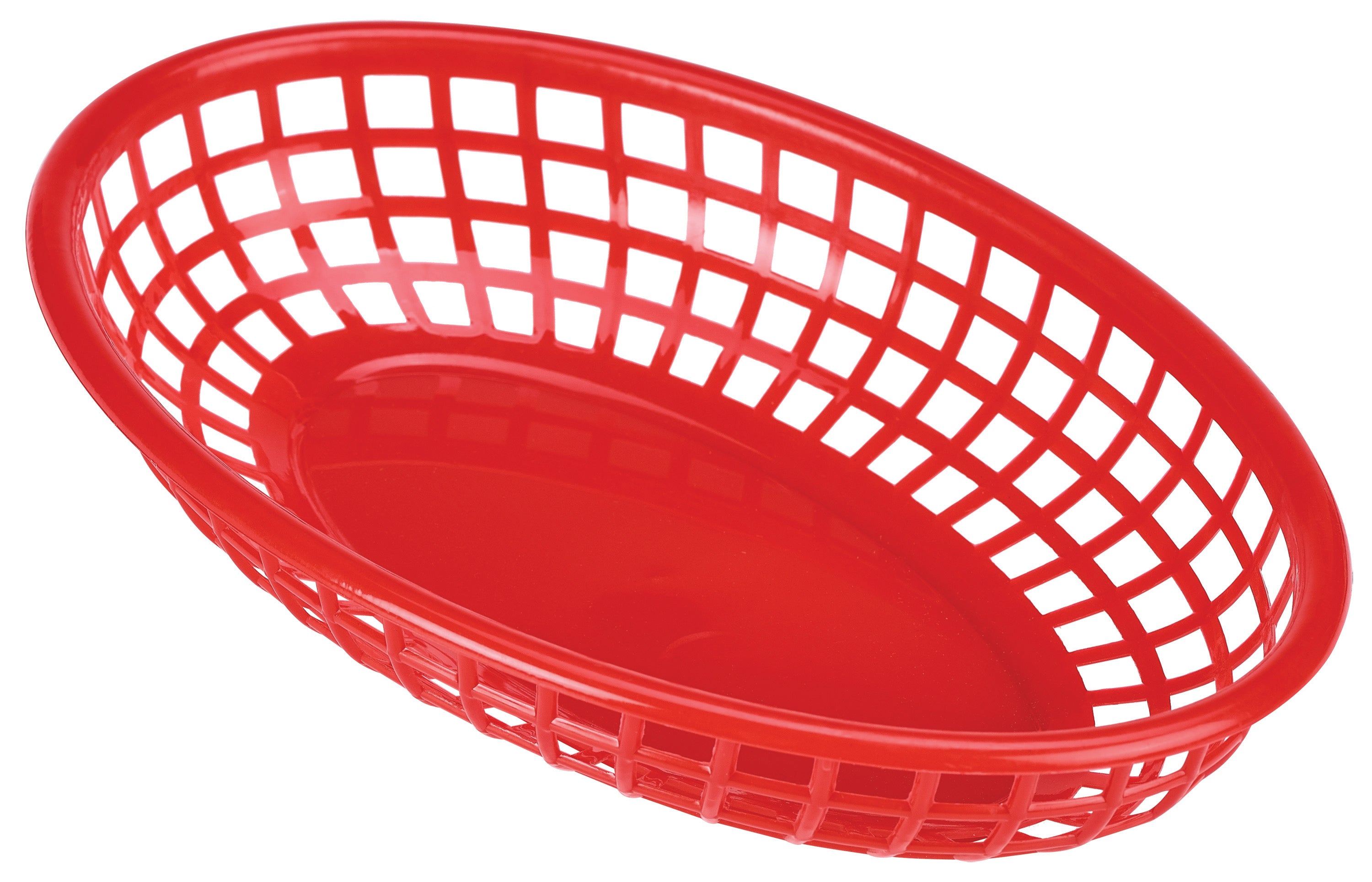 Fast Food Basket Red 23.5 x 15.4cm 6 Pack