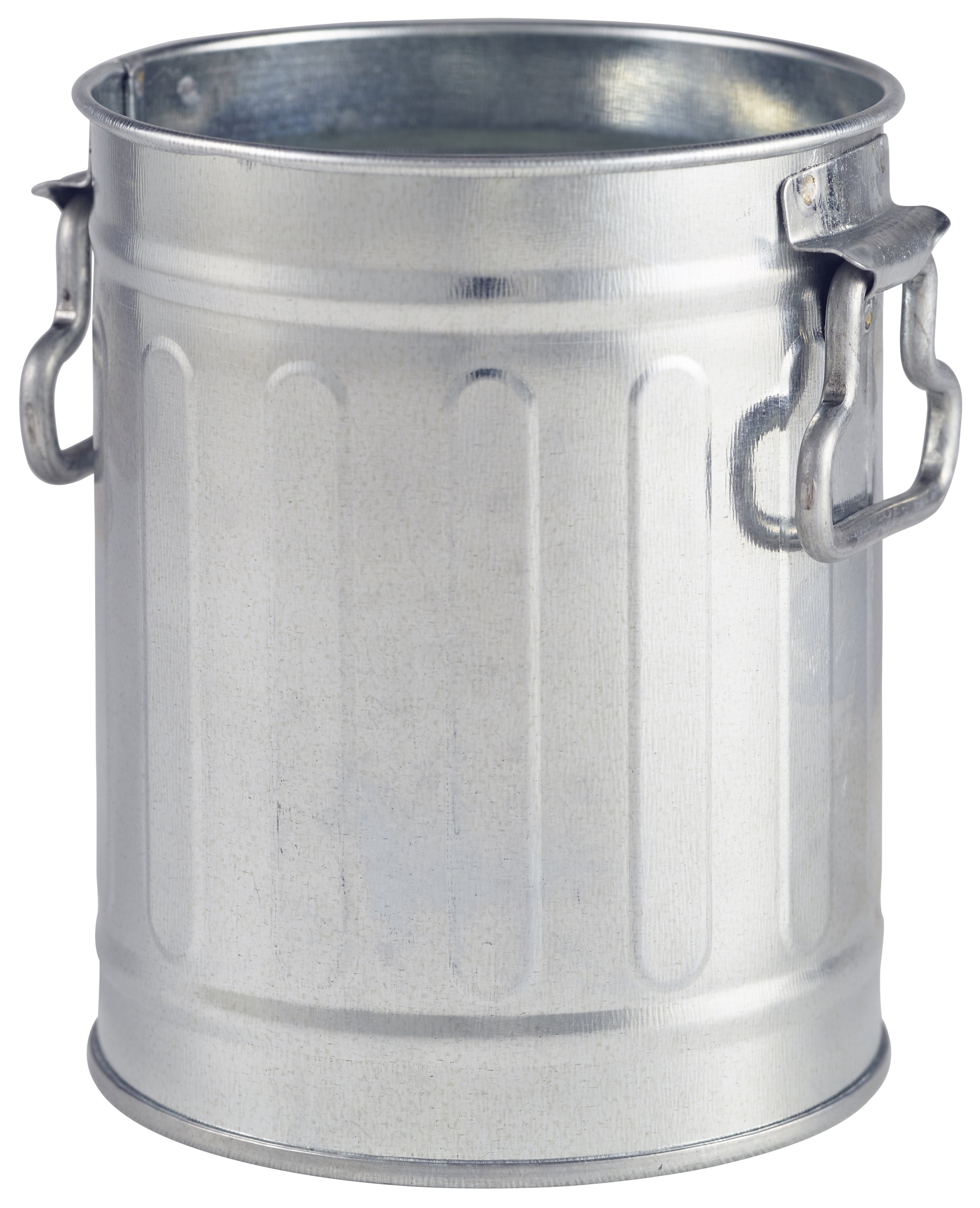 Miniature Galvanised Bin 8.5x11.2cm 12 Pack