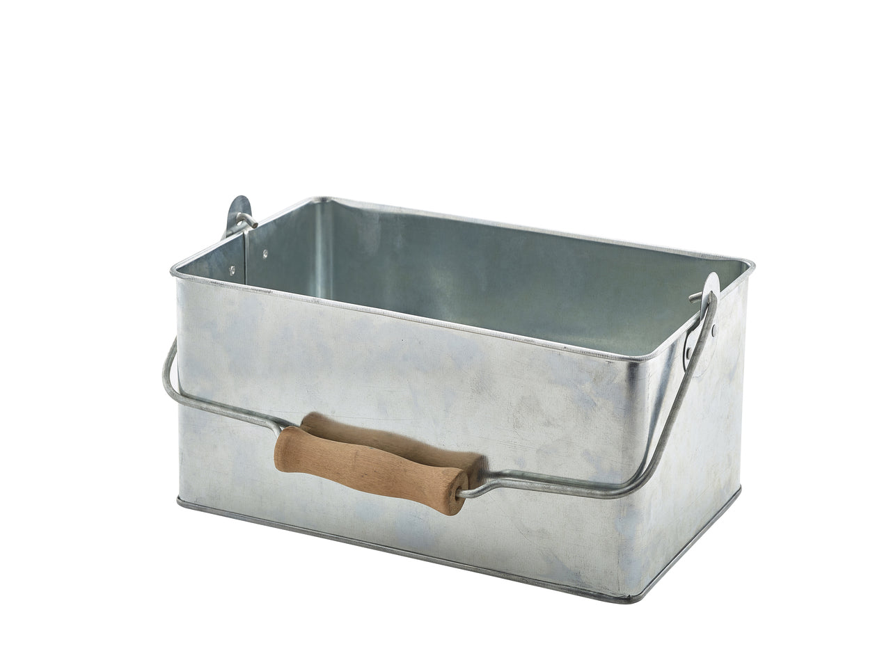 Galvanised Steel Rectangular Table Caddy 24.5 x 15.5 x 12.5cm