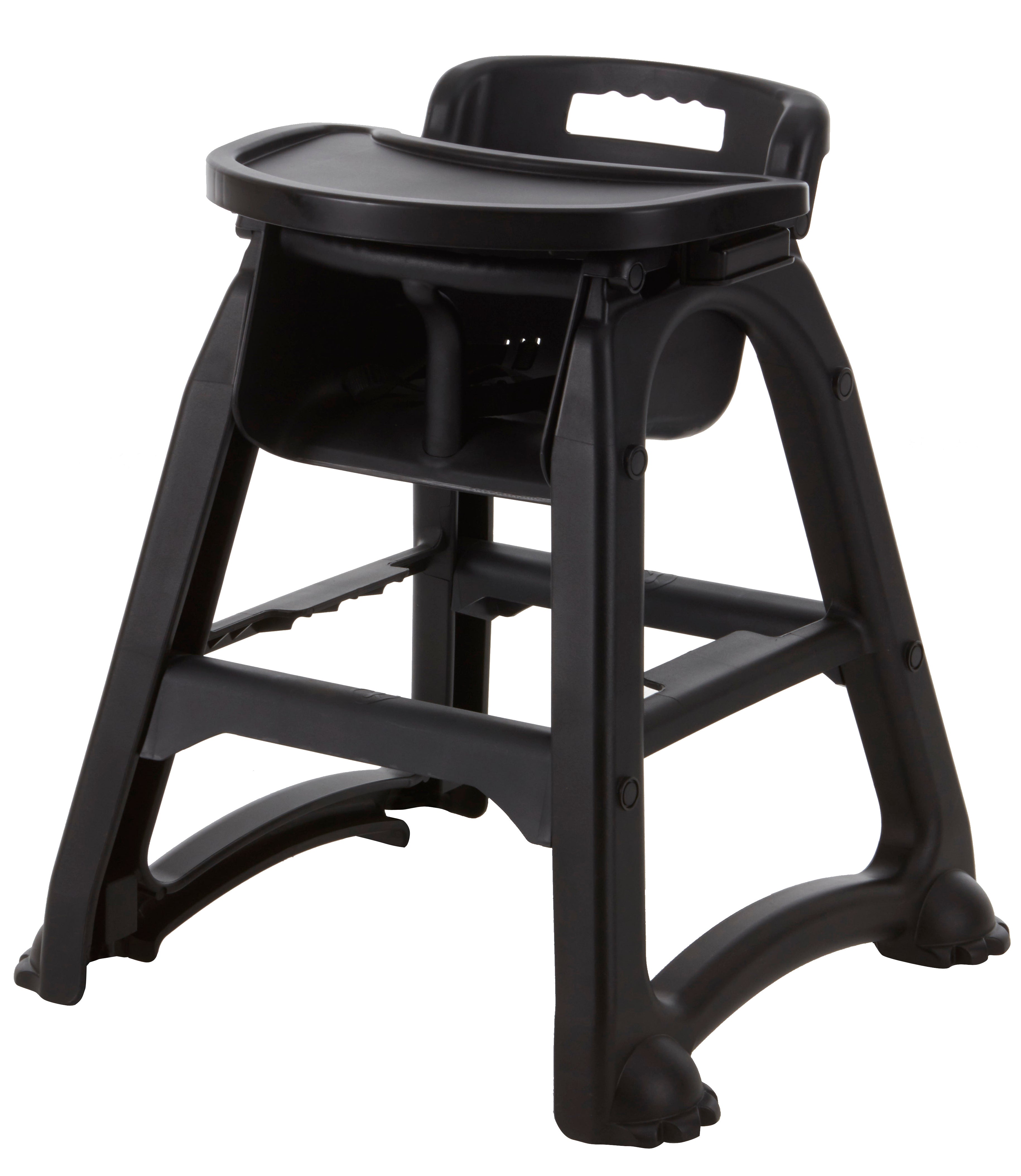 GenWare Black PP Stackable High Chair