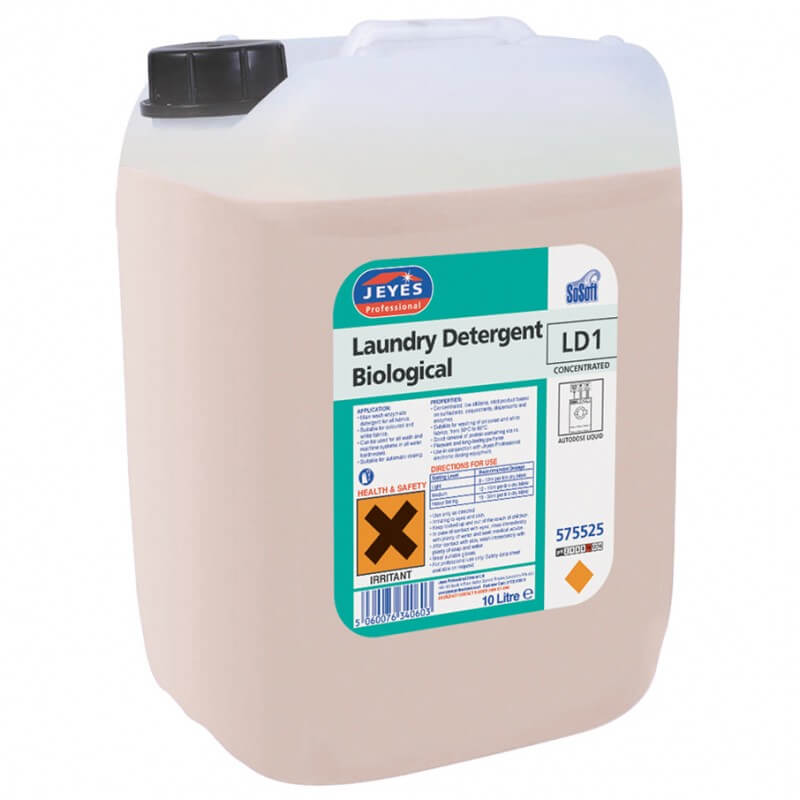 Jeyes LD3 Low Foam Biological Laundry Liquid 10Ltr