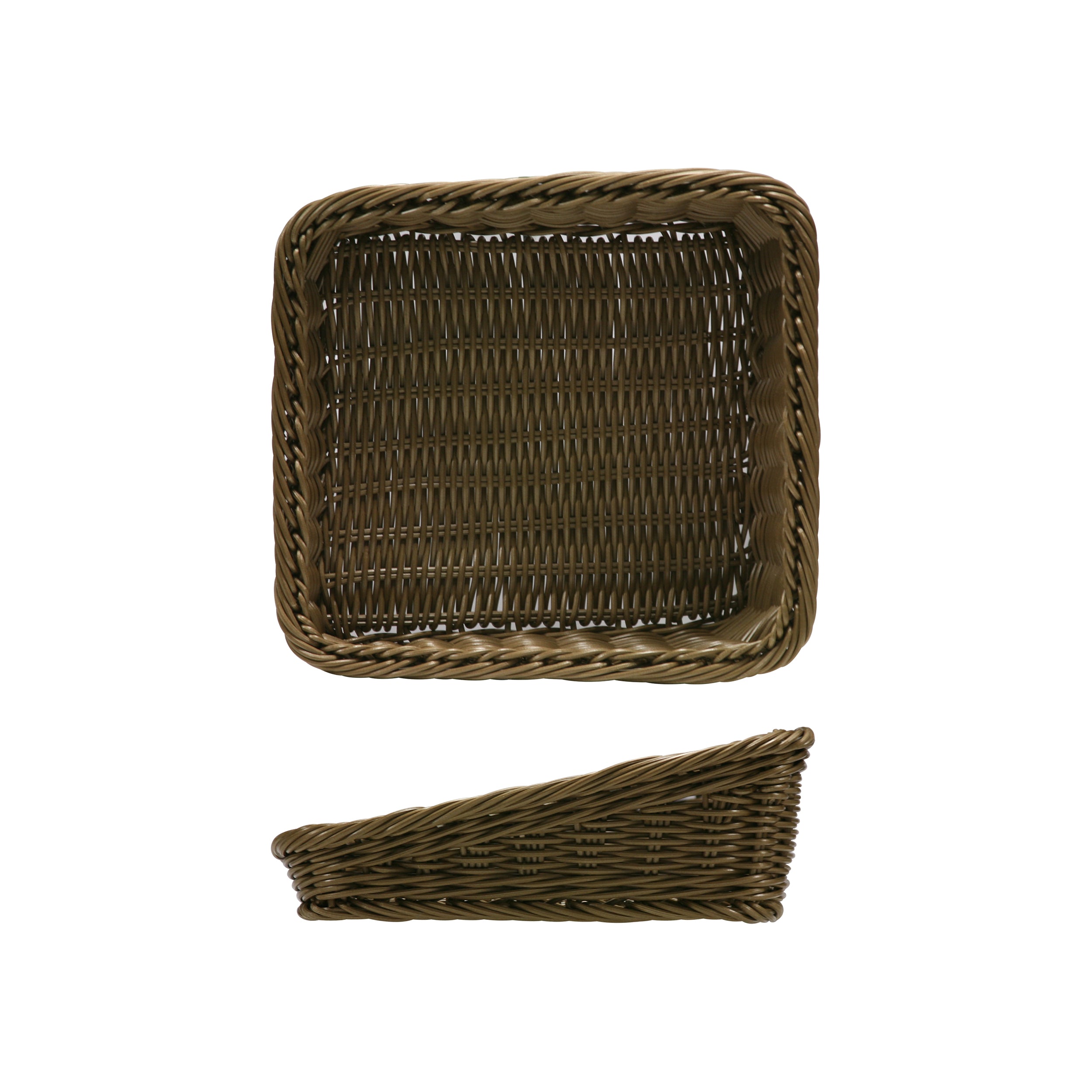 Polywicker Angled Basket 26.5 x 26.5 x 40/100mm