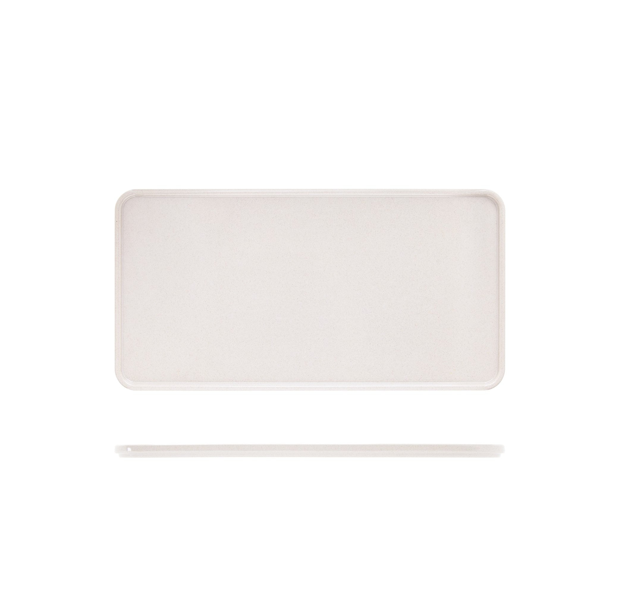 White Tokyo Melamine Bento Box Lid 34.8 x 18cm 6 Pack