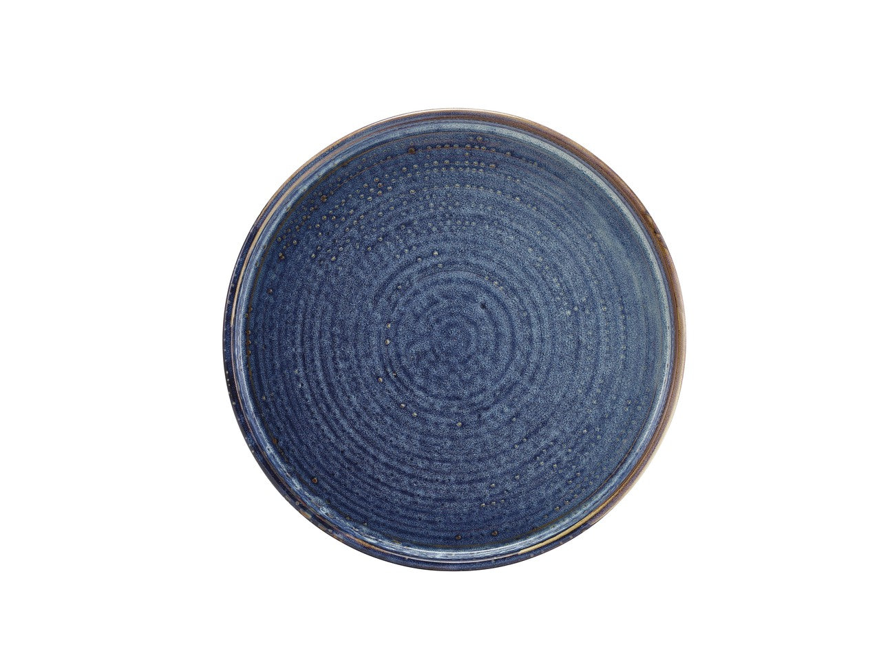 Terra Porcelain Aqua Blue Low Presentation Plate 25cm 6 Pack