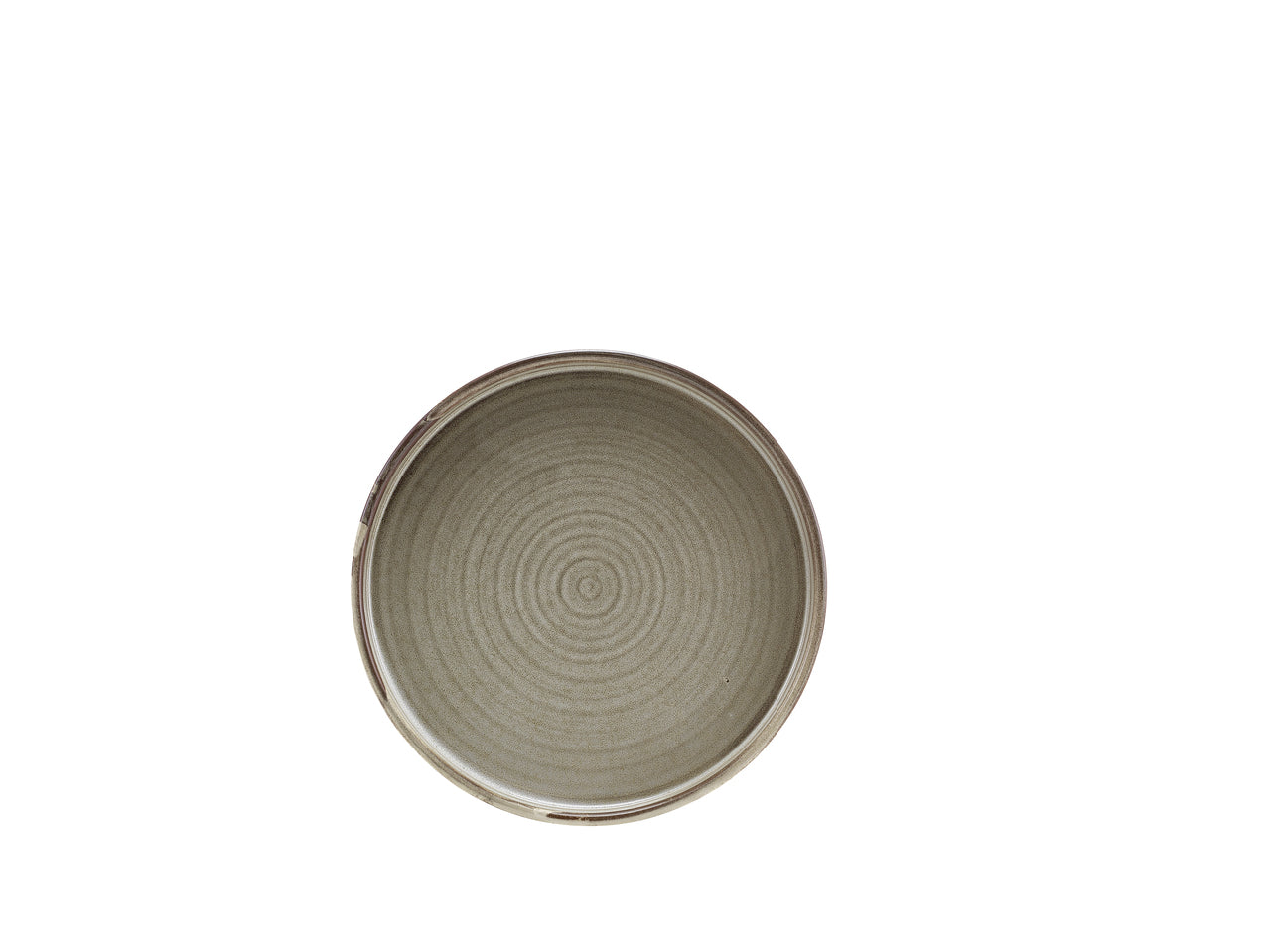 Terra Porcelain Grey Low Presentation Plate 18cm 6 Pack