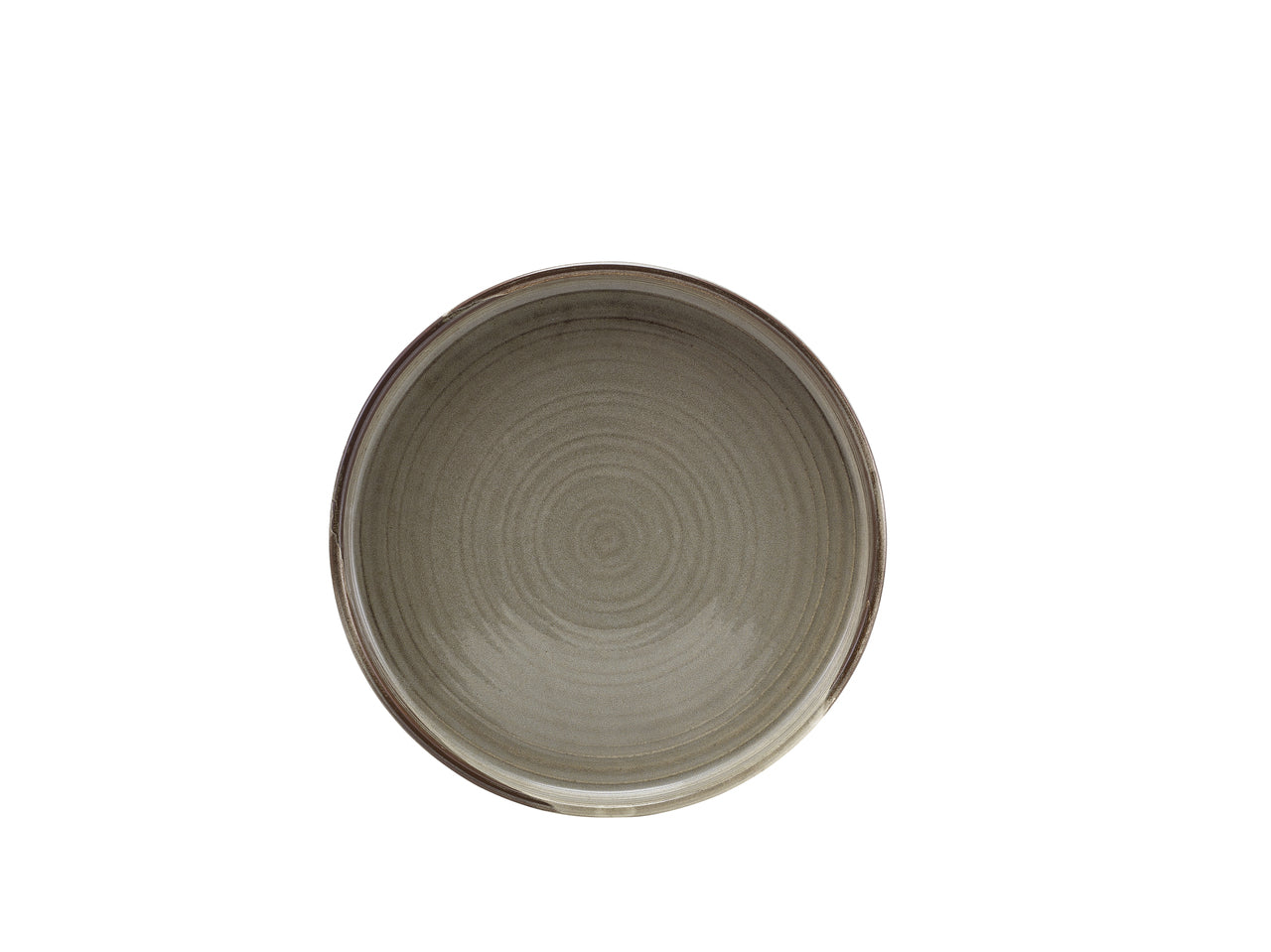 Terra Porcelain Grey Low Presentation Plate 21cm 6 Pack