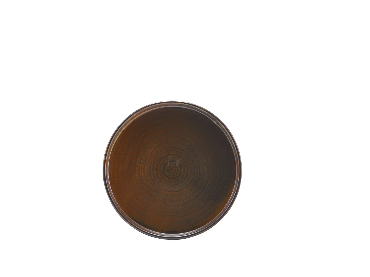 Terra Porcelain Rustic Copper Low Presentation Plate 18cm 6 Pack