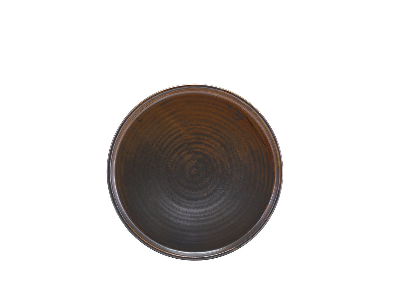 Terra Porcelain Rustic Copper Low Presentation Plate 21cm 6 Pack