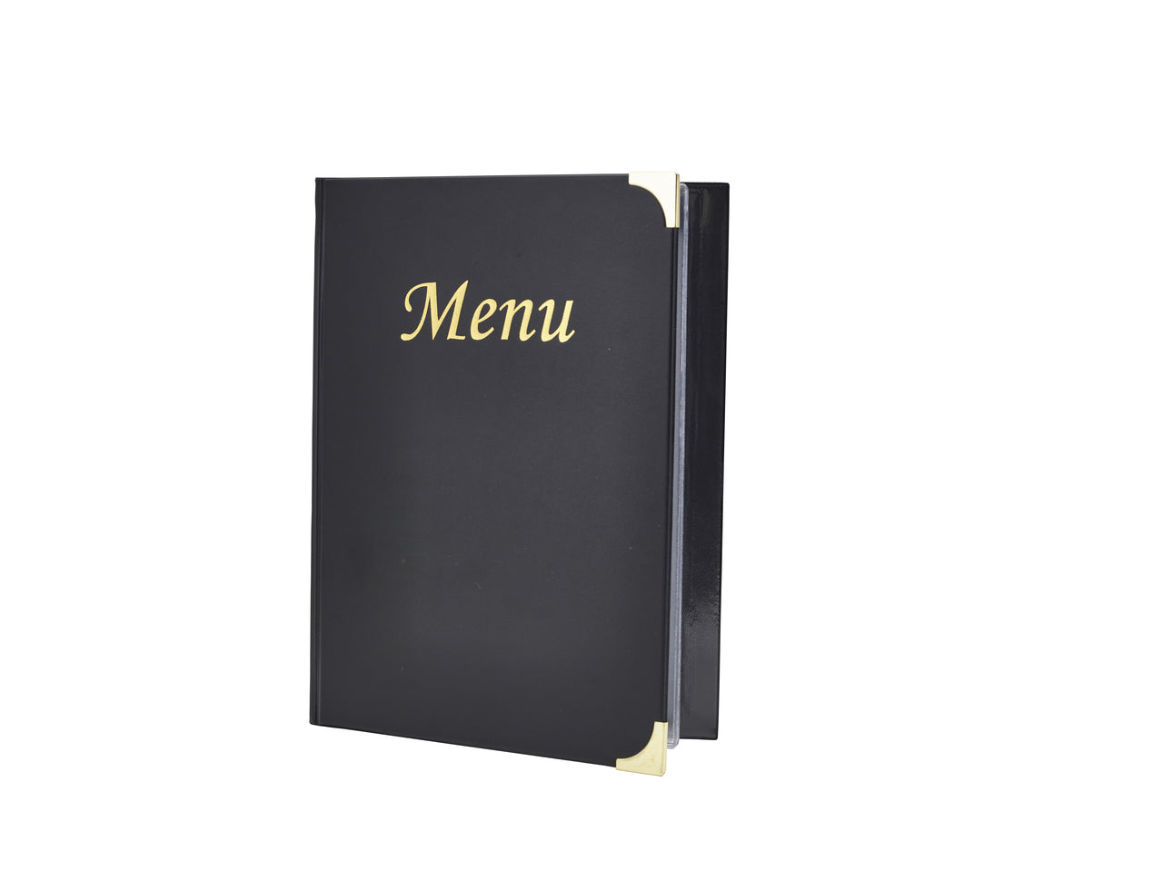 A5 Menu Holder Black 8 Pages