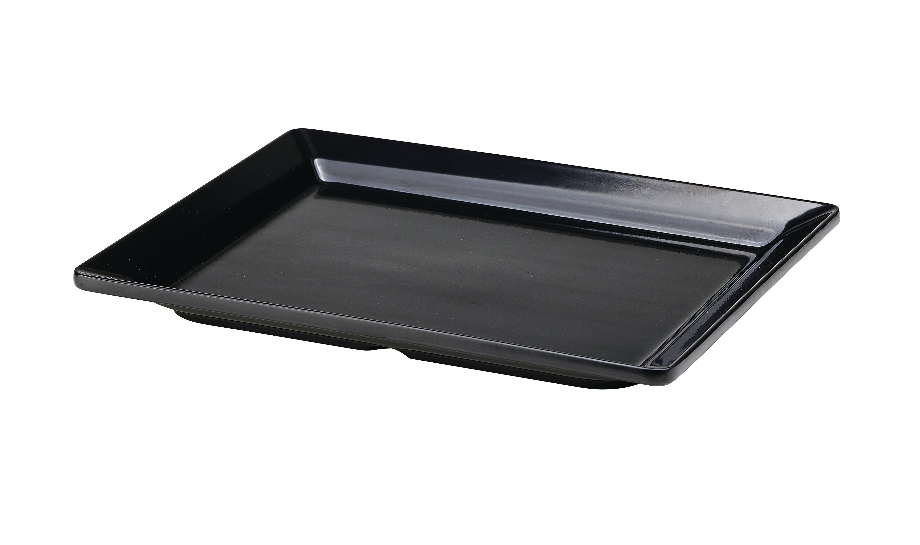 Black Melamine Platter GN 1/2 Size 32 X 26cm