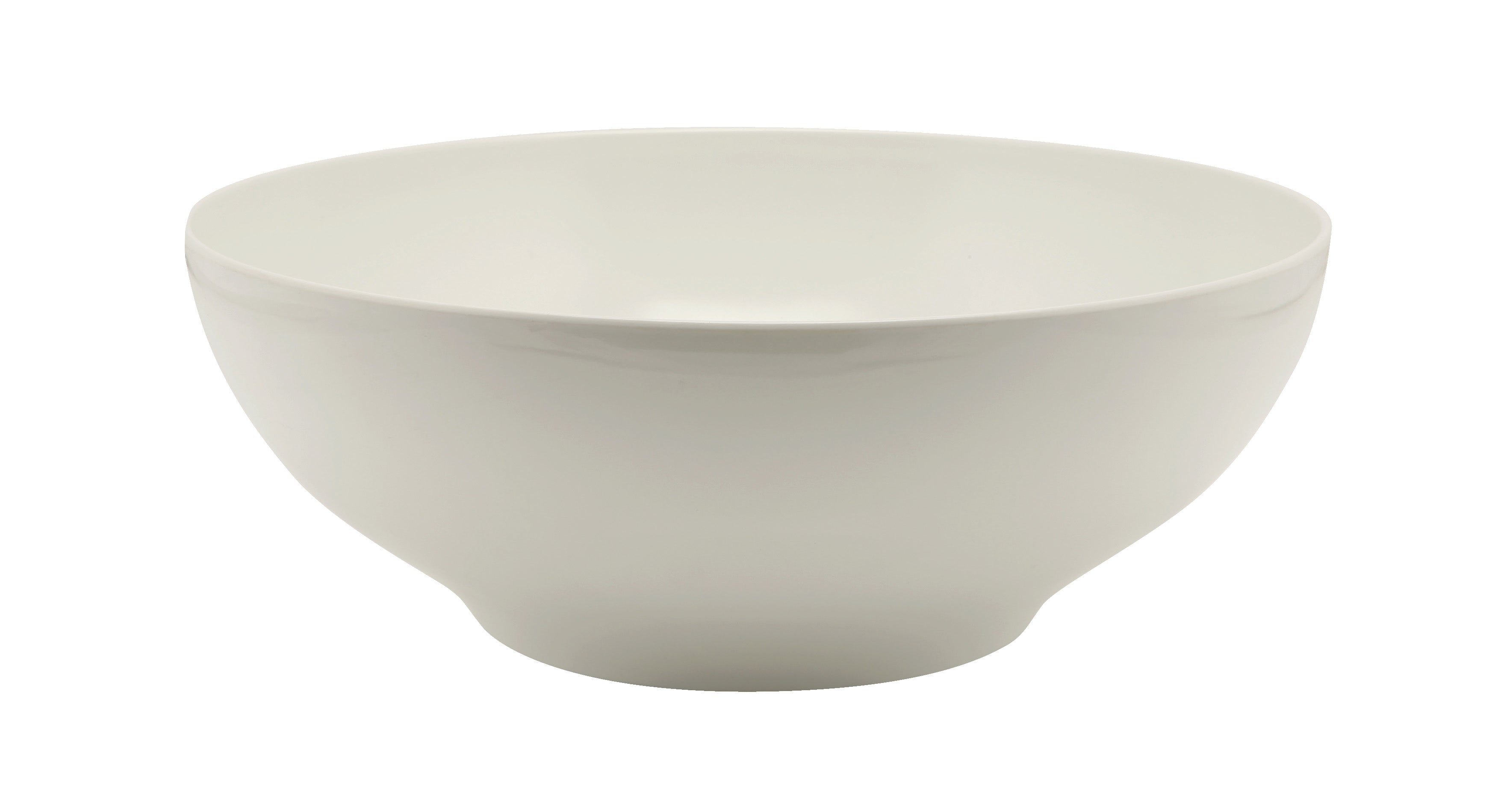 White Melamine Round Buffet Bowl 35.5cm