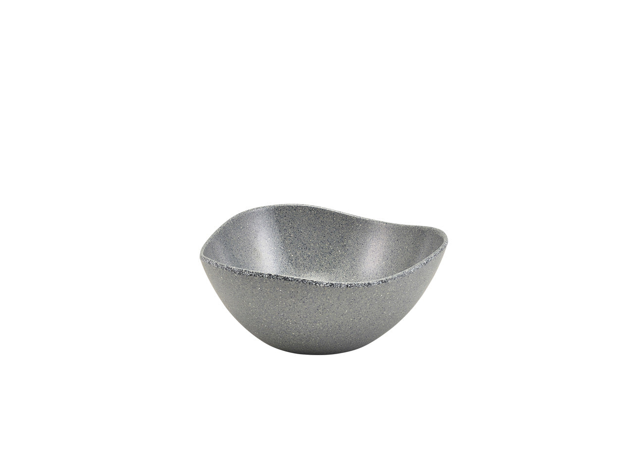 Grey Granite Melamine Triangular Buffet Bowl 25cm