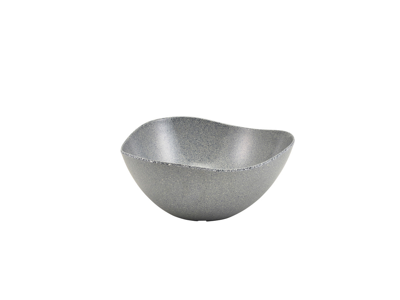 Grey Granite Melamine Triangular Buffet Bowl 28cm