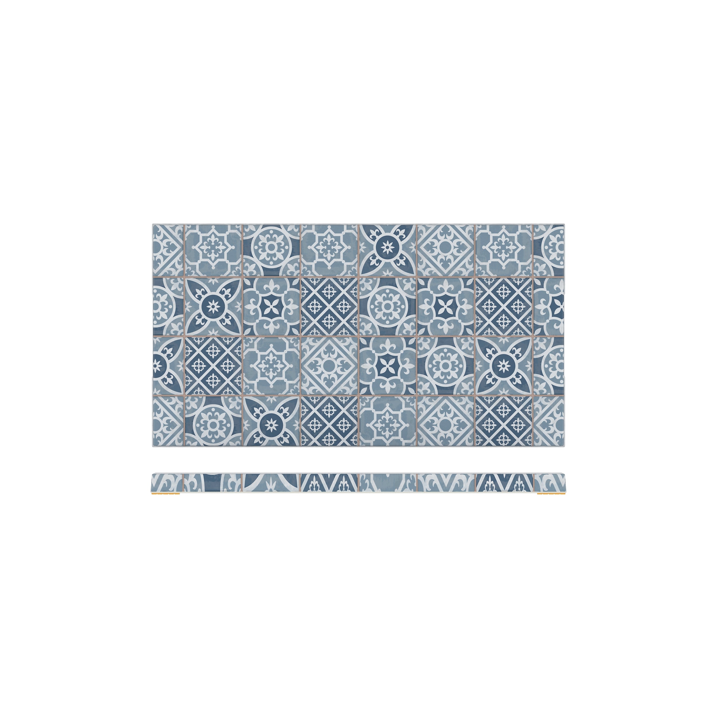 Blue Marrakesh Melamine GN1/3 Slab 32.5 x 17.6cm