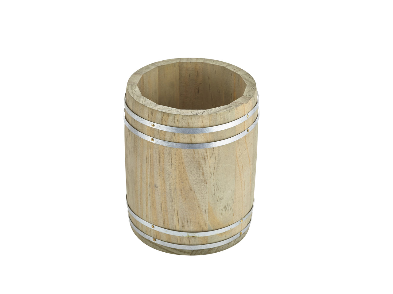 Miniature Wooden Barrel 11.5 Dia x 13.5cm