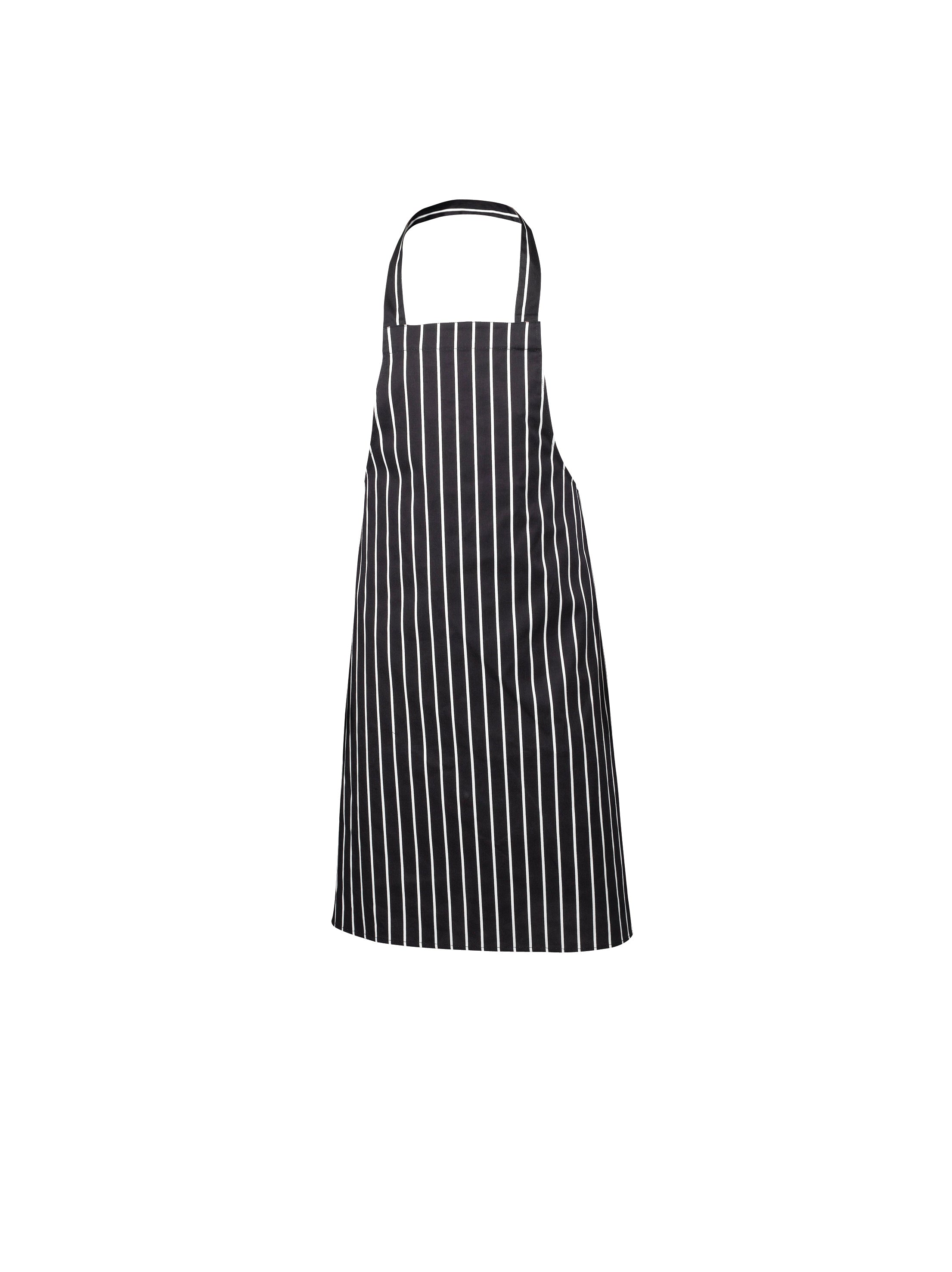 Navy Butchers Stripe Bib Apron 70cm X 100cm