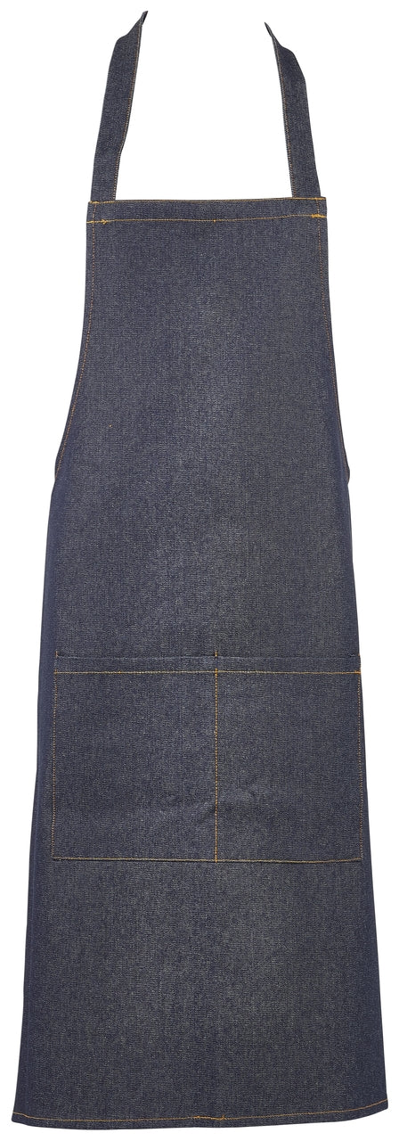 Unwashed Denim Bib Apron 70 x 90cm