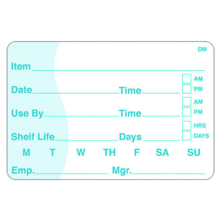 Dissolve Away Food Labels 5 x 7.6cm 250 Pack