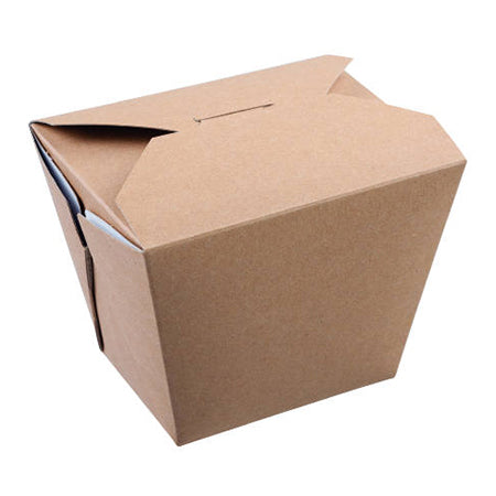 Colpac Microwaveable Kraft Cardboard Takeaway Containers 750ml 118 x 97 x 92mm 250 Pack