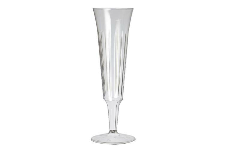 10 Pack Disposable Recyclable PP 135ml Champagne Flutes