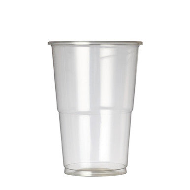 eGreen Flexy-Glass Recyclable Disposable Half Pint Glass to Brim CE Marked 284ml / 10oz 1000 Pack F612AC