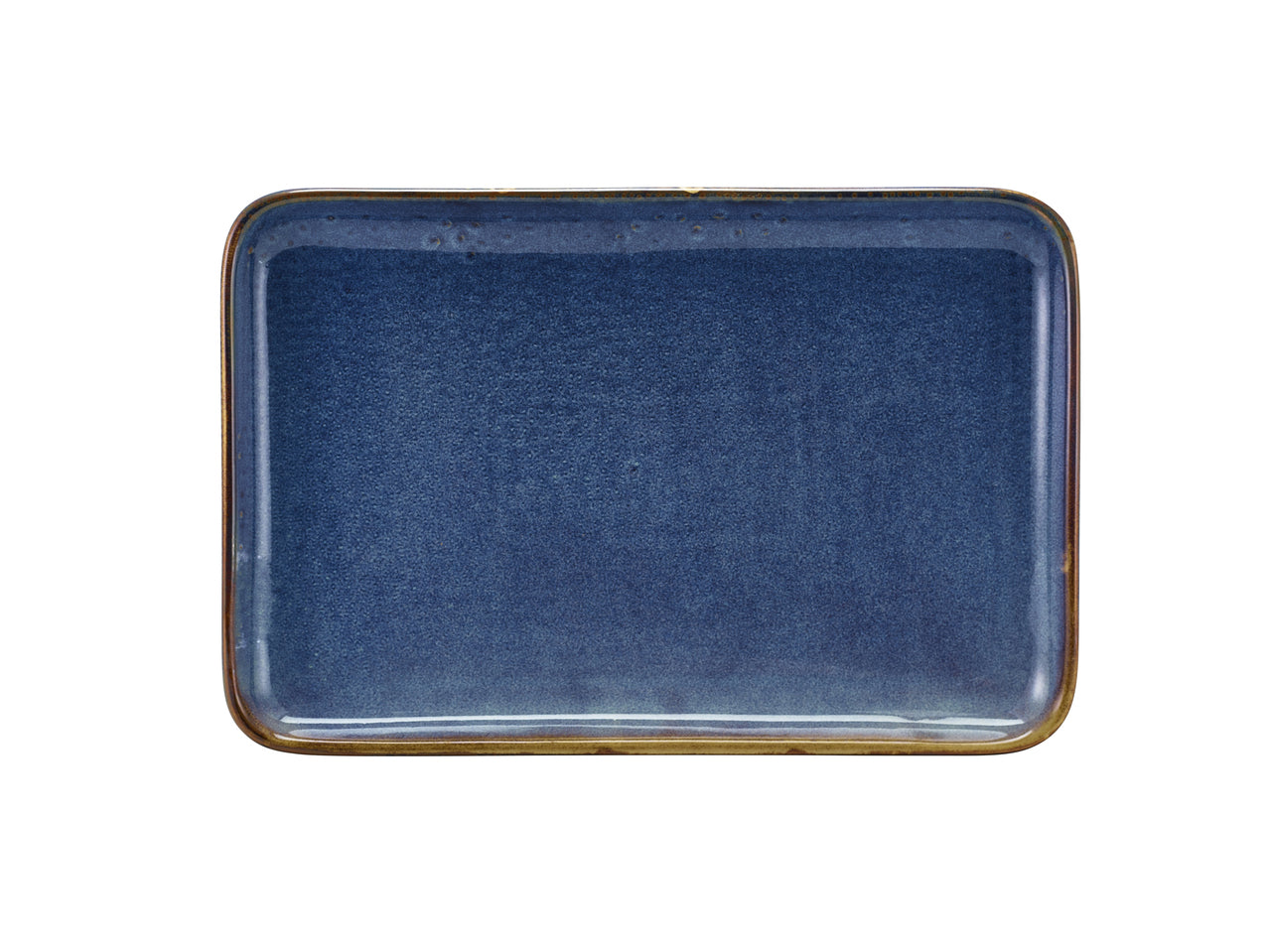 Terra Porcelain Aqua Blue Rectangular Platter 30 x 20cm 3 Pack