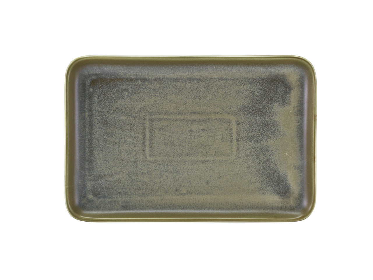 Terra Porcelain Matt Grey Rectangular Platter 30 x 20cm 3 Pack