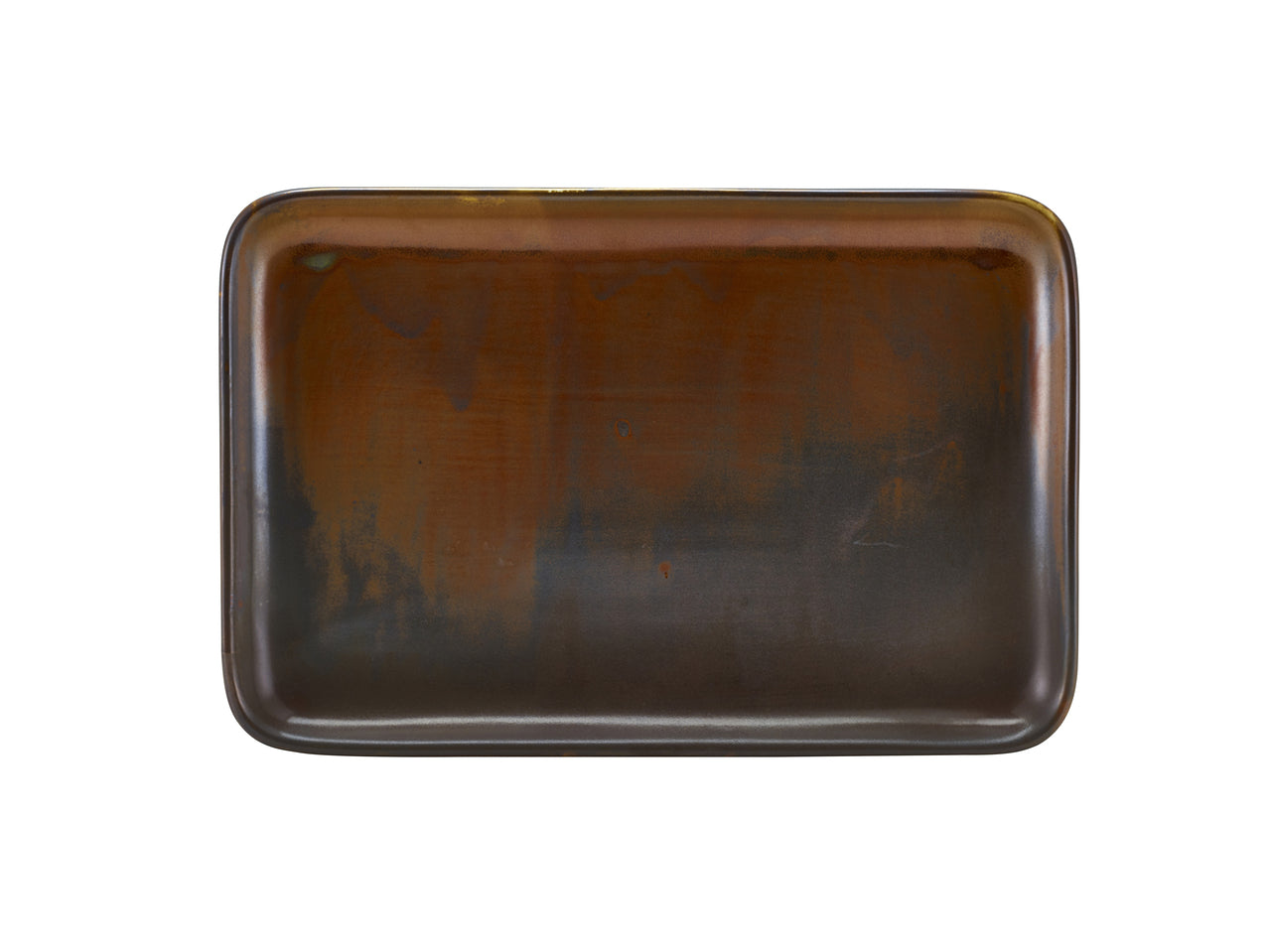 Terra Porcelain Rustic Copper Rectangular Platter 30 x 20cm 3 Pack