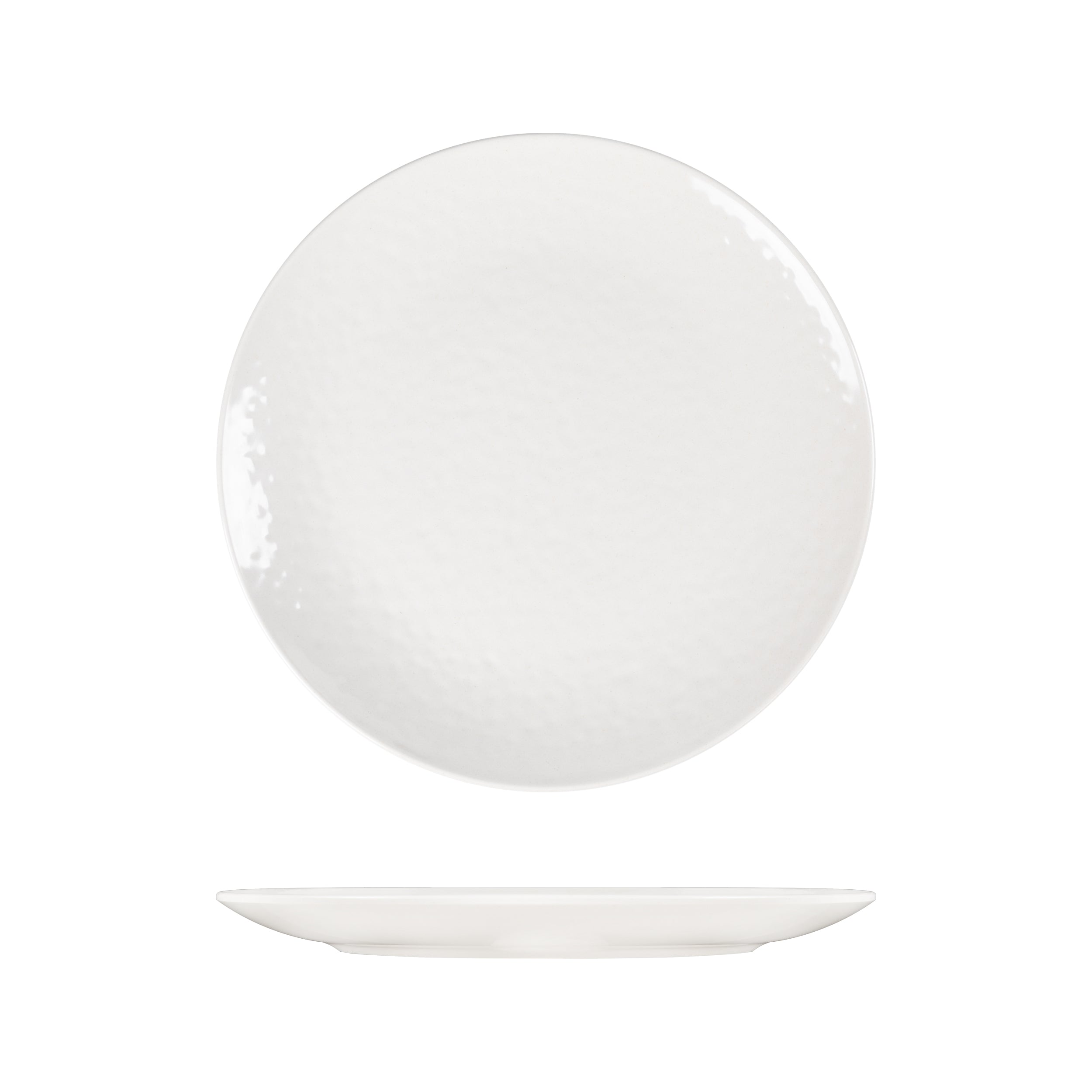 White Osaka Melamine Dinner Plate 27cm 12 Pack