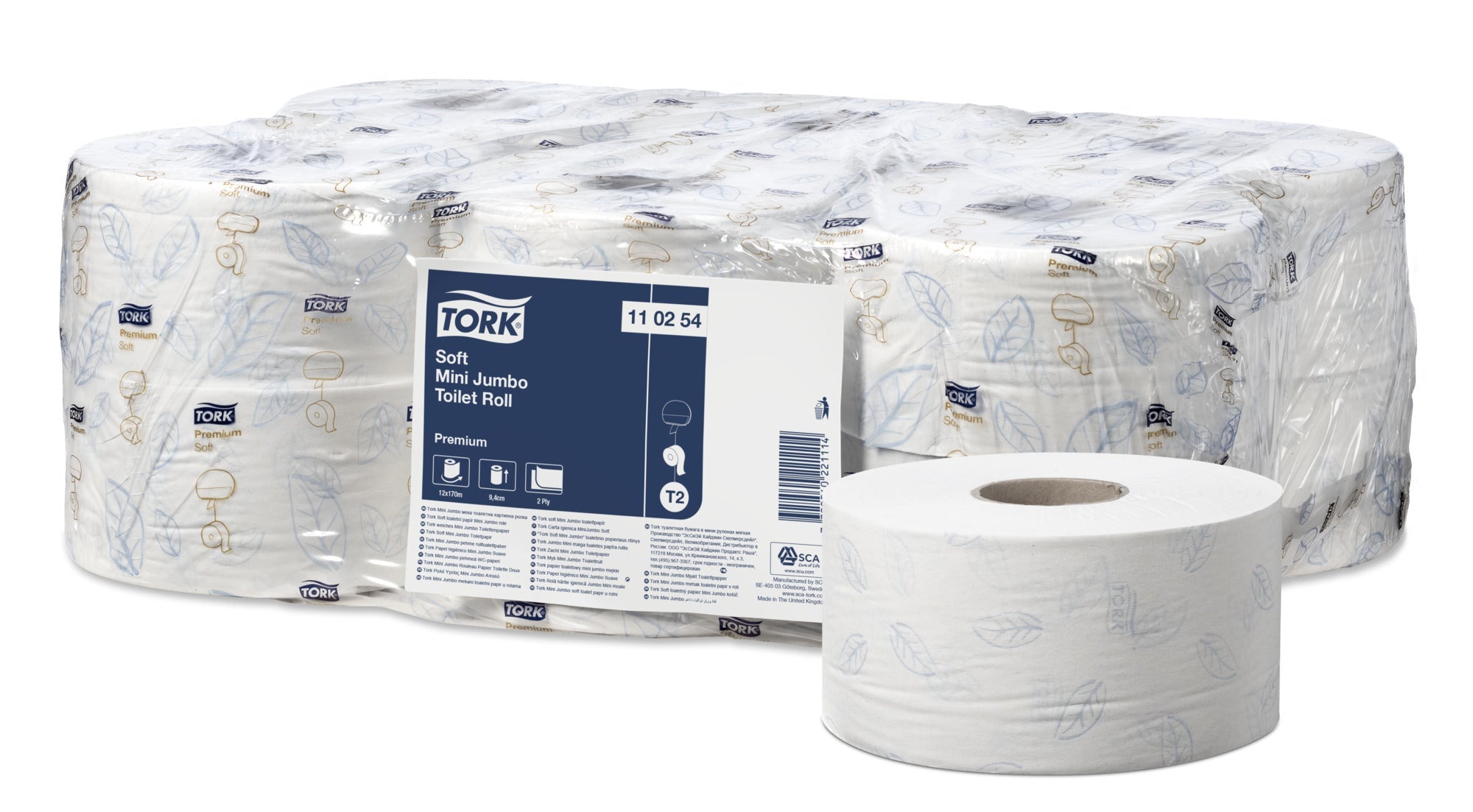 Tork 11 02 54 Premium Mini Jumbo Roll 12 Pack