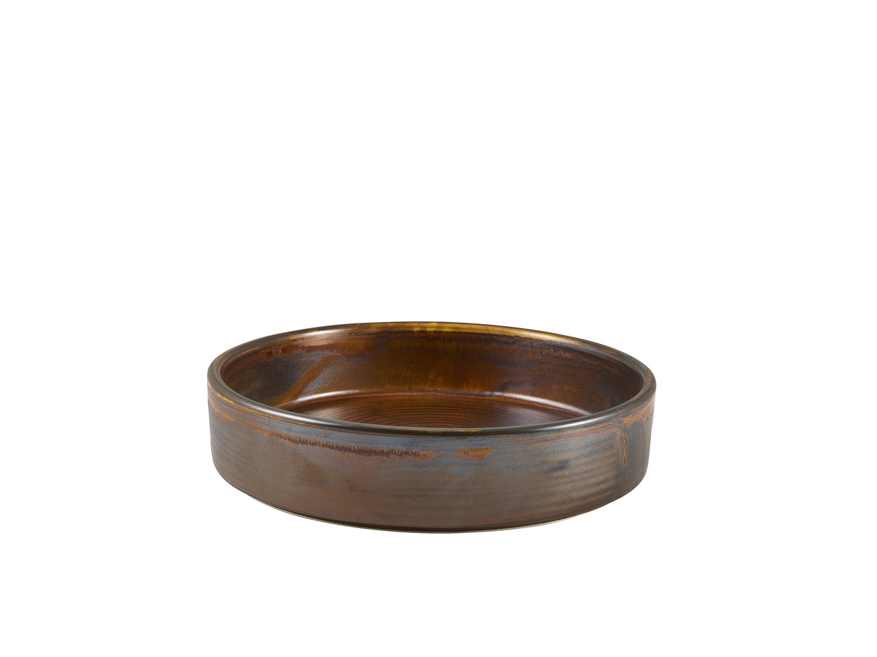 Terra Porcelain Rustic Copper Presentation Bowl 18cm 6 Pack