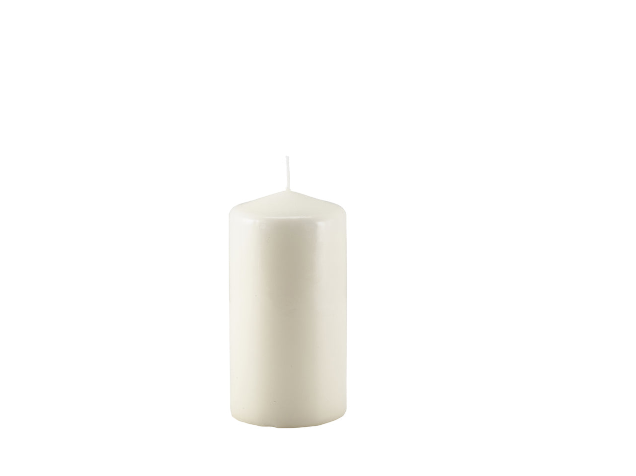 Pillar Candle 15cm x 8cm Dia Ivory 6 Pack