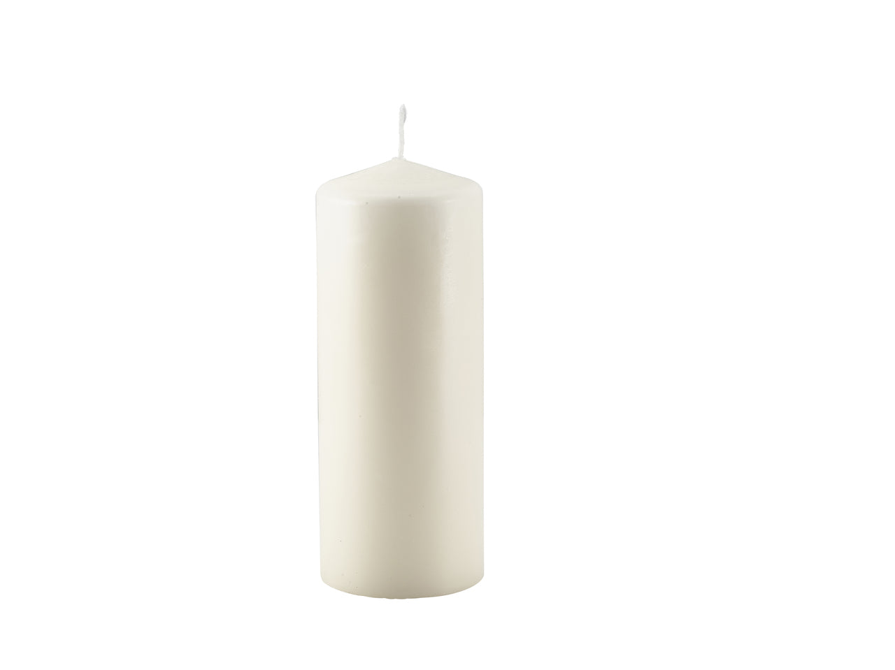 Pillar Candle 8cm x 20cm Dia Ivory 6 Pack