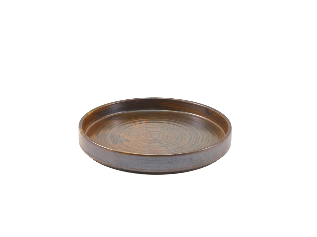 Terra Porcelain Rustic Copper Presentation Plate 20.5cm 6 Pack