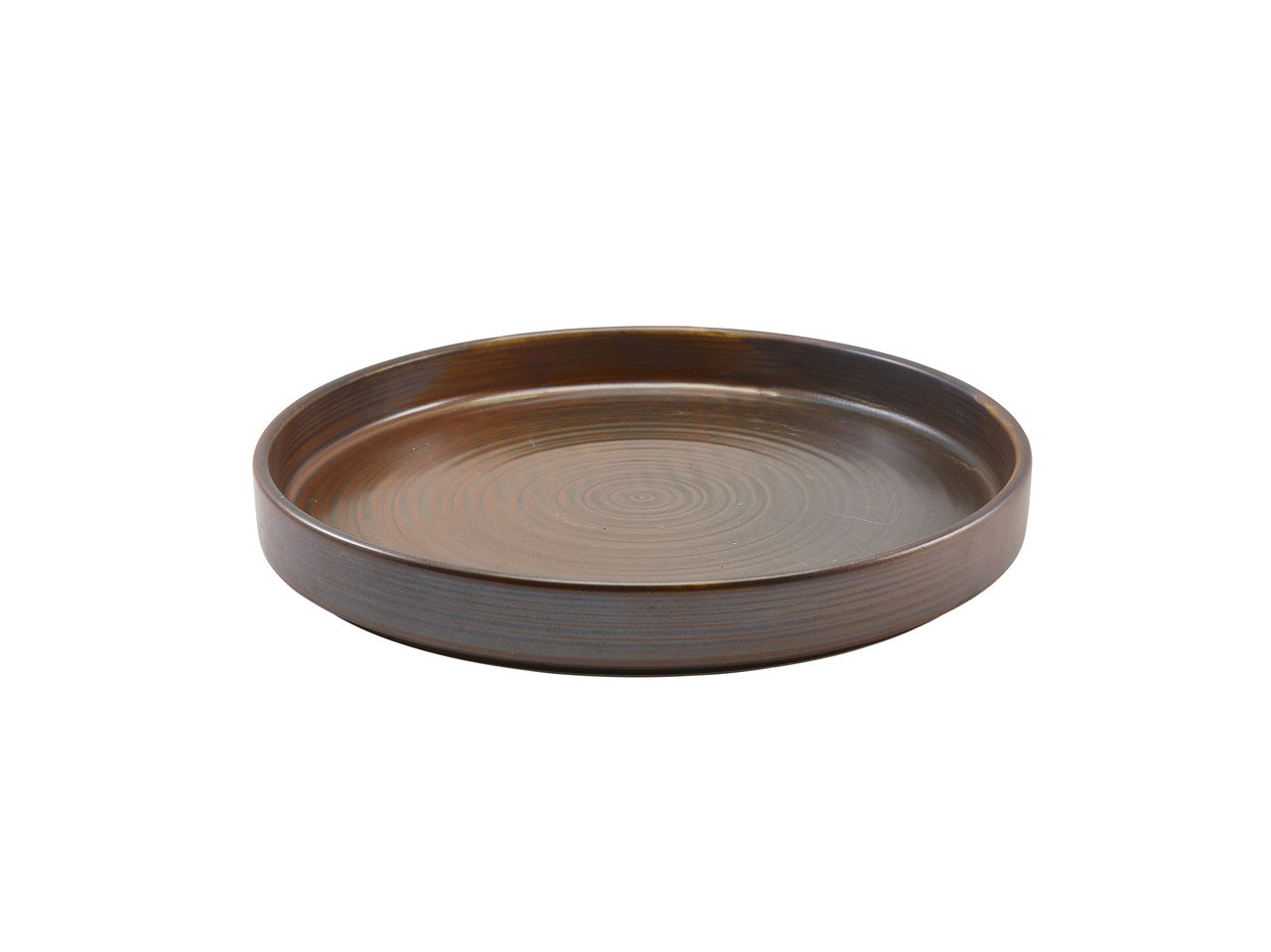 Terra Porcelain Rustic Copper Presentation Plate 26cm 6 Pack