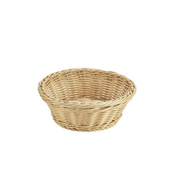 Round Polywicker Basket 21Dia x 8cm 6 Pack