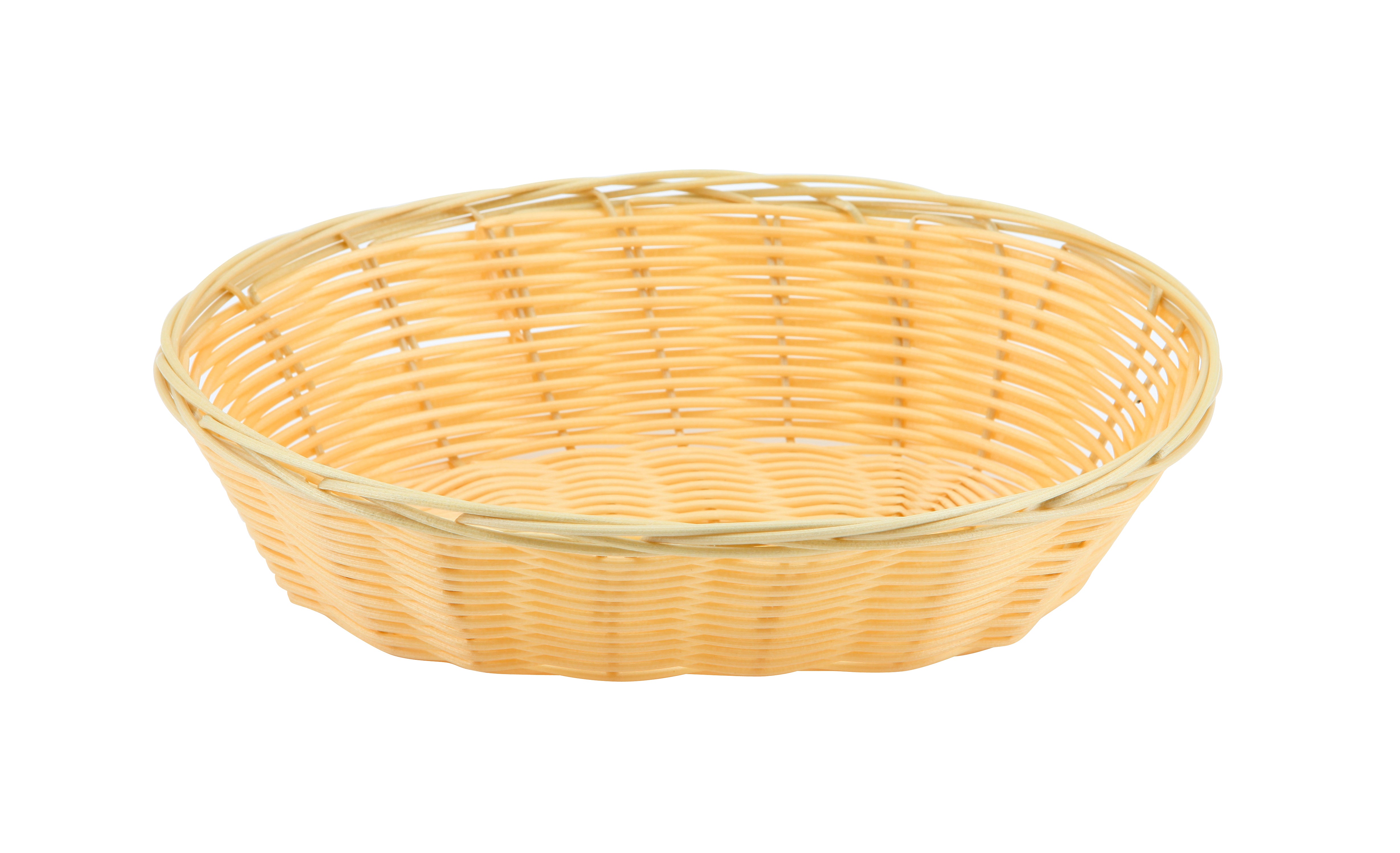 Oval  Polywicker Basket 9"X6"X2.25" 12 Pack