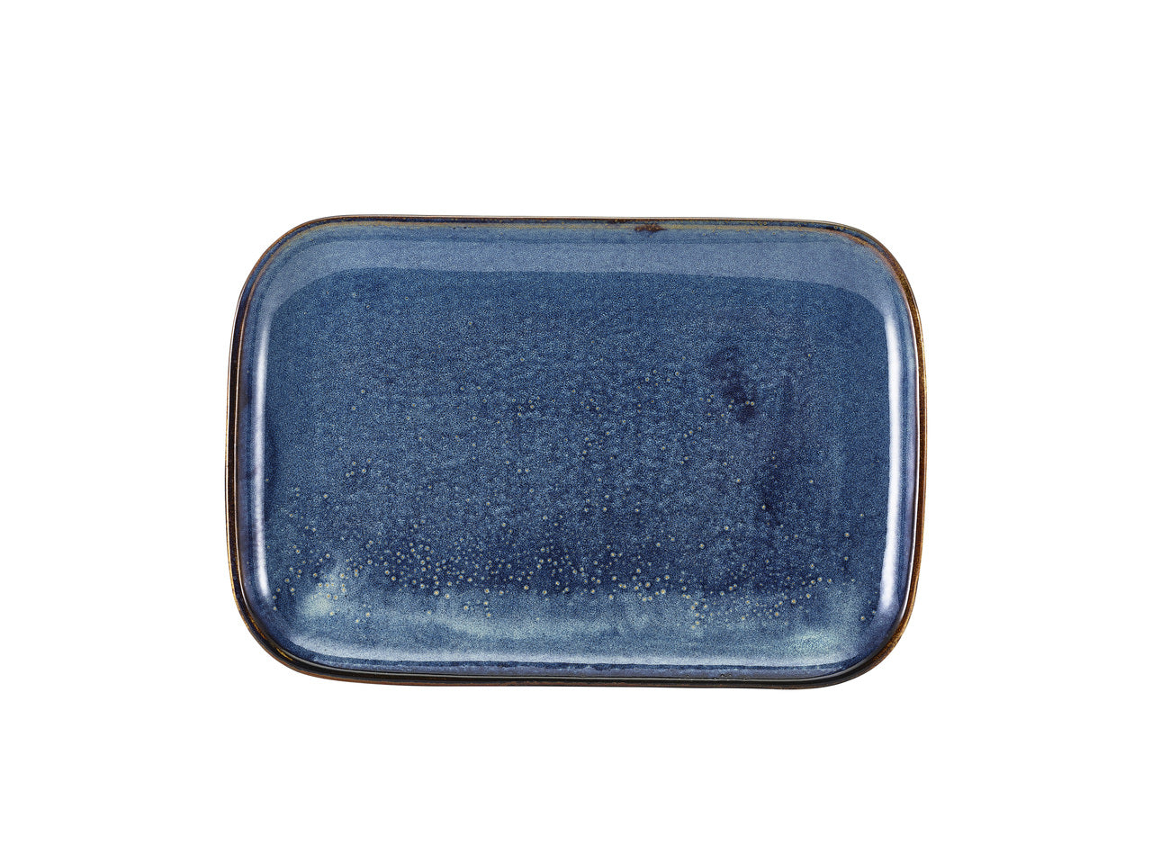 Terra Porcelain Aqua Blue Rectangular Plate 34.5 x 23.5cm 6 Pack