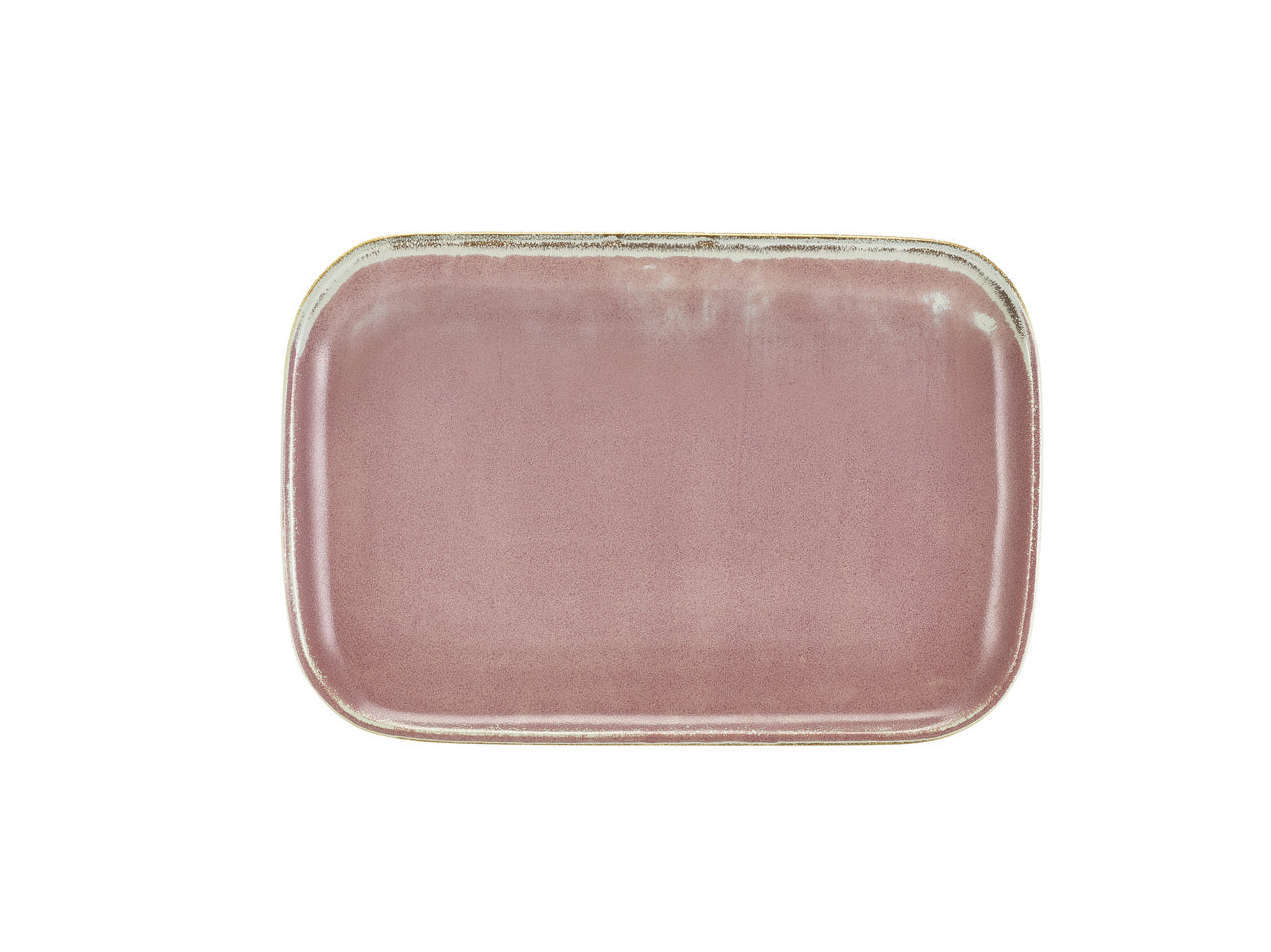 Terra Porcelain Rose Rectangular Plate 34.5 x 23.5cm 6 Pack