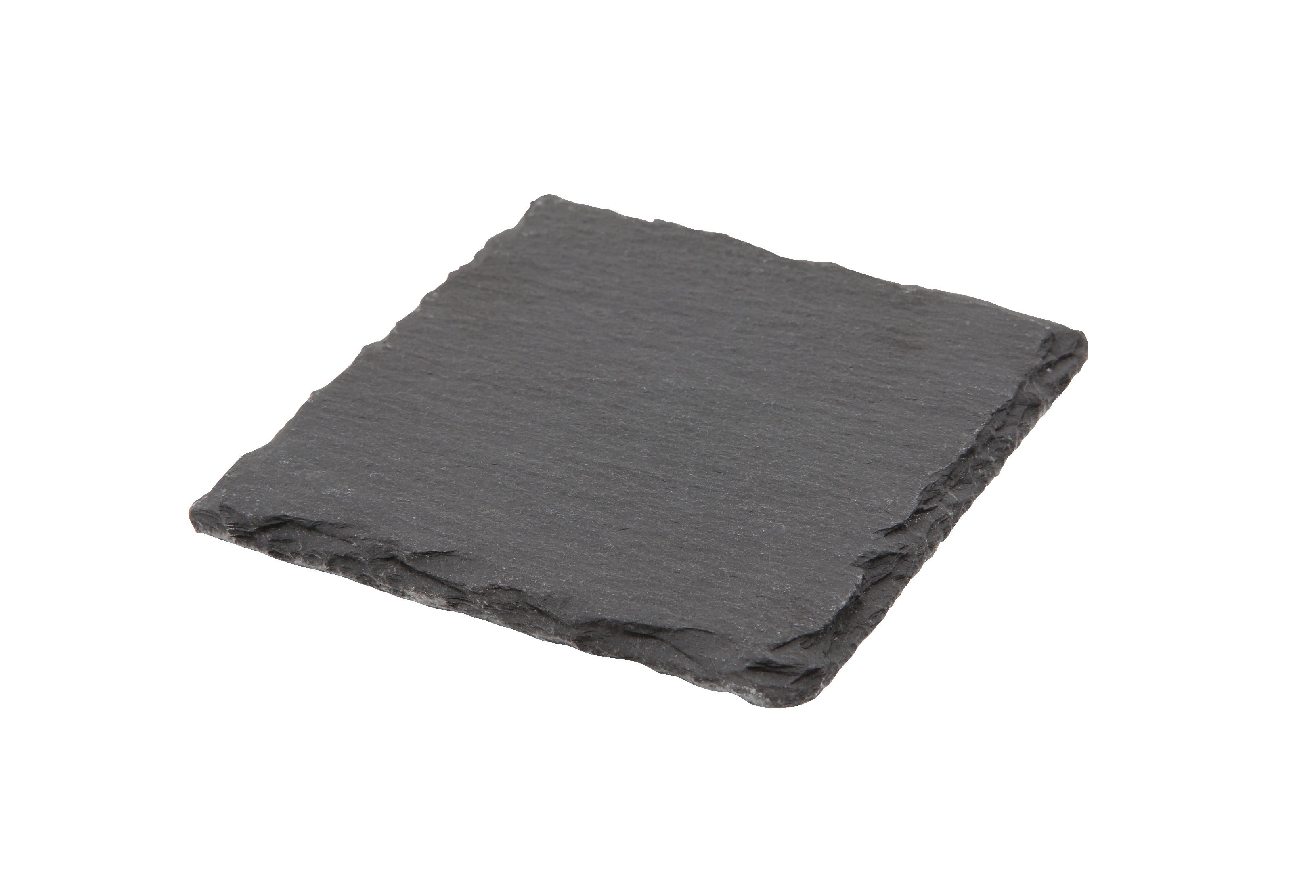 Genware Natural Edge Slate Platter 10 X 10cm 12 Pack