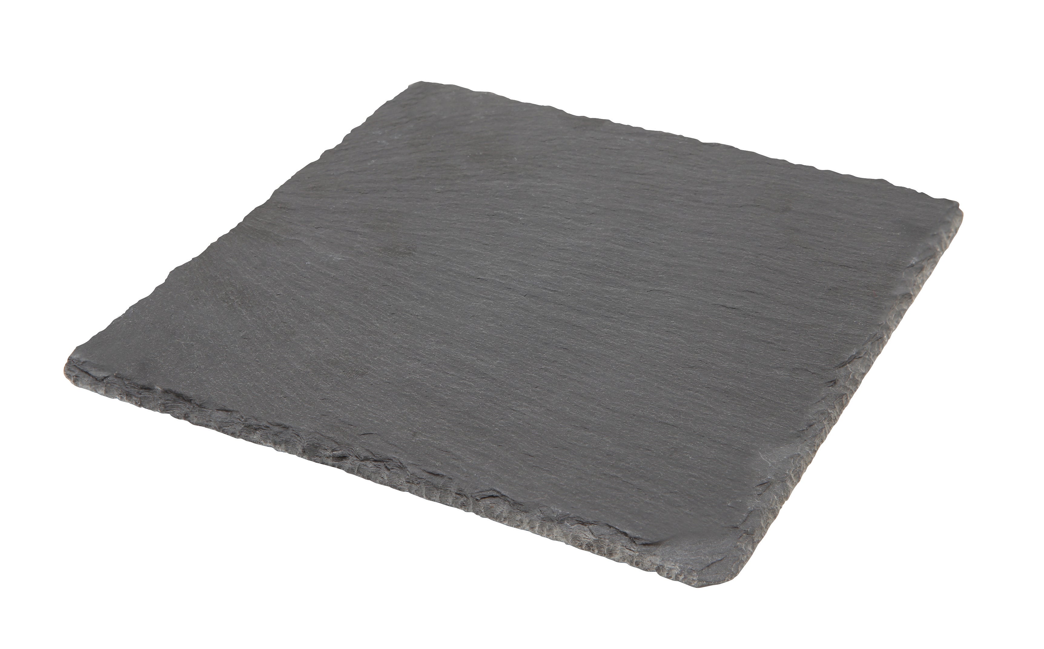 Genware Natural Edge Slate Platter 20 X 20cm 6 Pack