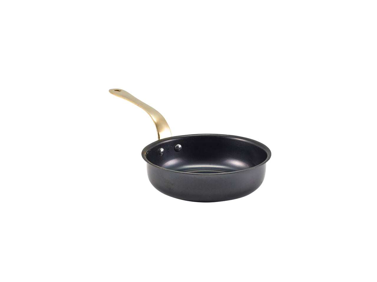 GenWare Black Vintage Steel Mini Fry Pan 13.5 x 3.75cm 6 Pack