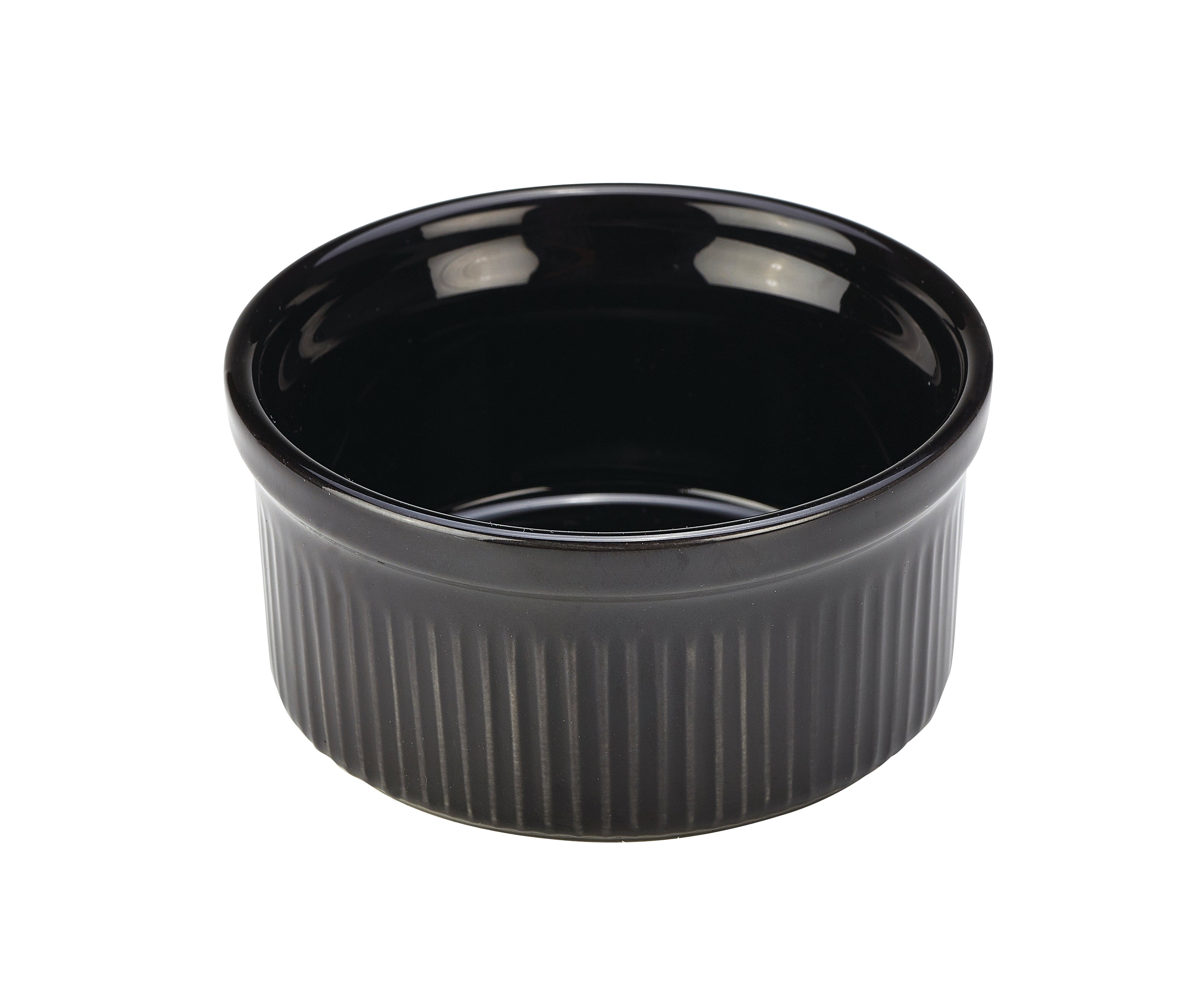 GenWare Stoneware Black Ramekin 8cm/3" 12 Pack