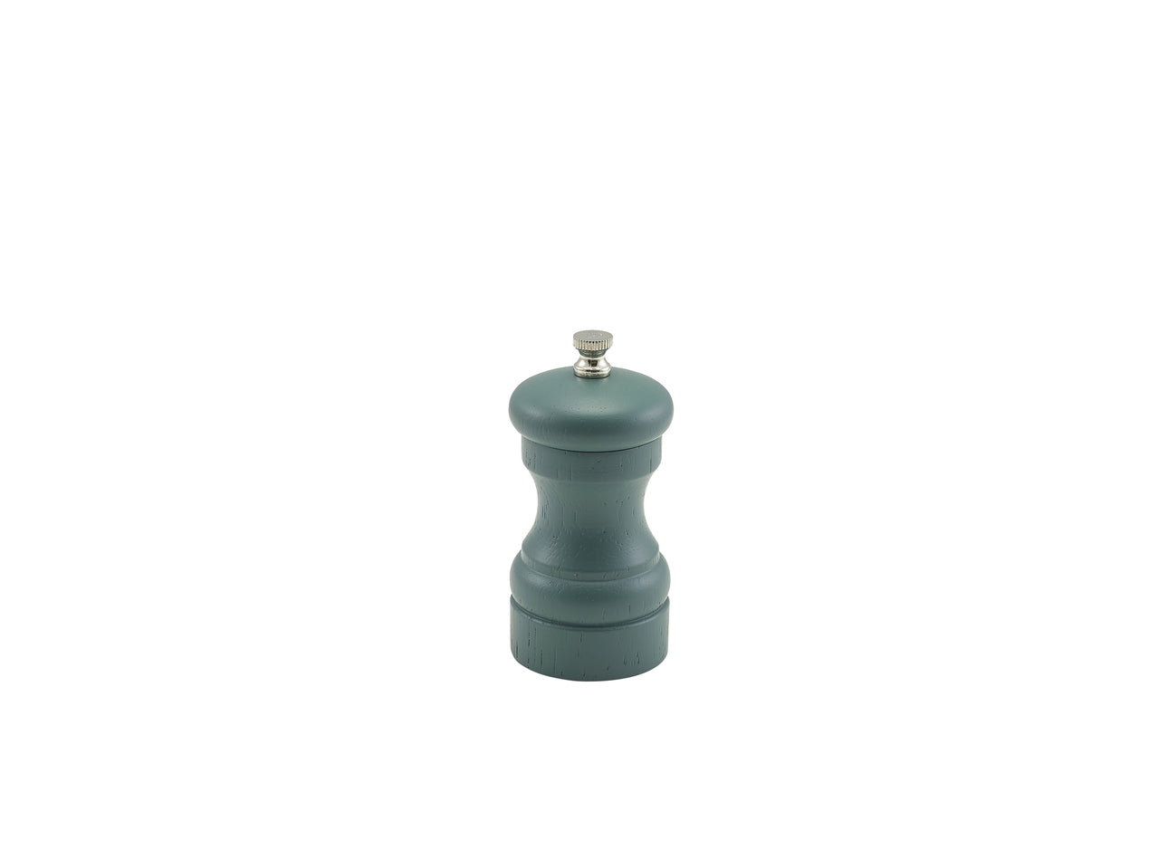 Olive Green Wooden Salt/Pepper Grinder 10cm